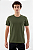Camiseta Básica Masculina Gola Olímpica Malha Fio Algodão Orgânico Verde Jardim - Imagem 1