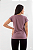 Camiseta Feminina Básica Gola O Malha Fio Algodão Orgânico Alfazema - Imagem 3