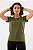 Camiseta Feminina Básica Gola O Malha Fio Algodão Orgânico Verde Cactus - Imagem 2