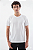 Camiseta Básica Masculina Gola Olímpica Malha Fio Algodão Orgânico Branco - Imagem 1