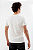 Camiseta Básica Masculina Gola Olímpica Malha Fio Algodão Orgânico Branco - Imagem 2