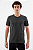 Camiseta Básica Masculina Gola Olímpica Malha Fio Algodão Orgânico Cinza Chumbo - Imagem 1