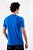 Camiseta Básica Masculina Gola Olímpica Malha Fio Algodão Orgânico Royal - Imagem 1
