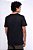 Camiseta Básica Masculina Gola Olímpica Malha Fio Algodão Orgânico Preto - Imagem 1