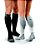 Meias JOBST® Sport 15-20 mmHg Panturrilha Branca com Cinza - Imagem 1