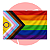 Bandeira LGBTQIA+ e Antirracista –Dupla face e alta qualidade - Imagem 1