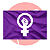Bandeira Feminista – Dupla face e alta qualidade - Imagem 1