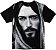 Camiseta Face de Cristo preto e branco Rainha do Brasil - Imagem 1