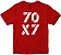 Camiseta 70x7 Rainha do Brasil vermelha Rainha do Brasil - Imagem 1