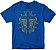 Camiseta Cruz de Jesus Cristo azul Rainha do Brasil - Imagem 1