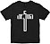 Camiseta Jesus em Cruz preta Rainha do Brasil - Imagem 1