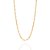 Corrente Rommanel Masculina, Folheada a Ouro, Fio Cadeado, 60 cm - Imagem 1