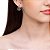 Brinco Folheado a Ouro 18k Rosas - Imagem 3