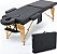Maca Portátil Premium, Divã Cama de Fisioterapia, Estética, Massoterapia, Massagem, Quiropraxia, Depilação, Tatuagem - Altura Ajustável + bolsa de transporte - Preto BKZA - MSG 102 - Imagem 1