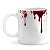 Caneca com Sangue Escorrendo Sangrenta em Cerâmica 325ml Presente Criativo para impressionar - Imagem 1