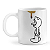 Caneca engraçada Mr. P vários modelos, em cerâmica 325ml - Imagem 1