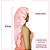Touca De Cetim Longa Anti frizz Rose - Imagem 2