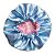 Touca De Cetim Dupla Camada Anti frizz Azul Rosa - Imagem 2