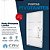 PORTA CRV LAMBRI PIVOTANTE ALUMINIO BRANCO C/FRISO C/ PUXADOR OVAL NOBRE 115X223X10,5CM - Imagem 2