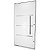 PORTA CRV LAMBRI PIVOTANTE ALUMINIO BR C/FRISO 115X223X10,5CM C/ PUXADOR OVAL NOBRE - Imagem 1