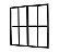 PORTA DE CORRER CENTRAL ALUMINIO BLACK EXCELLENCE 04 FOLHAS 200X210X12 - Imagem 1