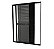 PORTA BALCÃO VENEZIANA 3 FOLHAS MÓVEIS ALUMINIO BLACK EXCELLENCE 210X150X12 - Imagem 1