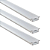 PERFIL PARA FITA DE LED EMBUTIR 17X0,7MM BARRA 2 MT - Imagem 2