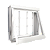 VITRO MAXIM AR AÇO BRANCO 50X50X12CM C/GRADE QUADRADA CRV - Imagem 2