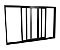 JANELA CORRER 3F MOVEIS ALUMINIO BLACK EXCELLENCE 100X150X12CM - Imagem 1