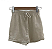 Shorts Curto Elástico Cintura Linho - Imagem 1
