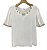 Blusa Manga Curta Bordado Viscolinho - Imagem 1