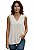 Blusa Regata Bordado Viscolinho - Imagem 1