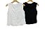 Blusa Regata Risca De Giz Viscolinho - Imagem 5