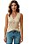 Blusa Regata Botões Malha Rib - Imagem 1