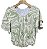 Blusa Manga Curta Elástico Cintura Crepe - Imagem 2