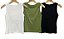 Blusa Regata Com Bojo Malha Rib - Imagem 4