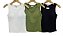 Blusa Regata Com Bojo Malha Rib - Imagem 3