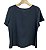 Blusa Manga Curta Transpasse e Botão Viscose - Imagem 4