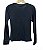 Blusa Manga Longa Renda Malha Rib - Imagem 2
