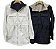 Parka Dupla Face Bolsos Nylon - Imagem 1