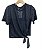 Blusa Manga Curta Renda - Imagem 1