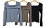 Blusa Ombro a Ombro Manga Longa Cashmere - Imagem 1