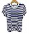 T-Shirt Listras Manga Curta Viscomalha - Imagem 1