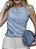 Blusa Regata Drapeada Viscose - Imagem 3