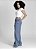 Calça Barrel Cintura Alta Jeans - Imagem 3