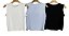 Blusa Regata Flores Viscomalha - Imagem 2