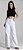 Calça Wide Leg Petit Cintura Alta Sarja - Imagem 1