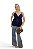 Calça Wide Leg Petit Cintura Alta Jeans - Imagem 4