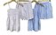 Conjunto Shorts Listrado Viscose - Imagem 3