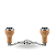 MANIVELA GOMEXUS 120MM ALUMINUM CARRETILHA CORK KNOB - Imagem 2